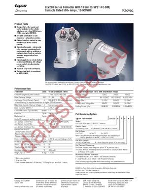 LEV200A4ANA datasheet  